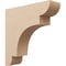 Ekena Millwork 7"W x 28"D x 28"H Thin New Brighton Rough Cedar Woodgrain TimberThane Corbel, Primed Tan CORUR07X28X28NEBRCPR - alternate 1